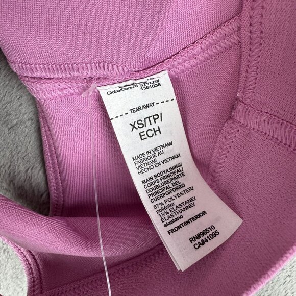 NWT Under Armour Womens Padded Compression Medium Support Sports Bra Pink XS - Picture 7 of 8